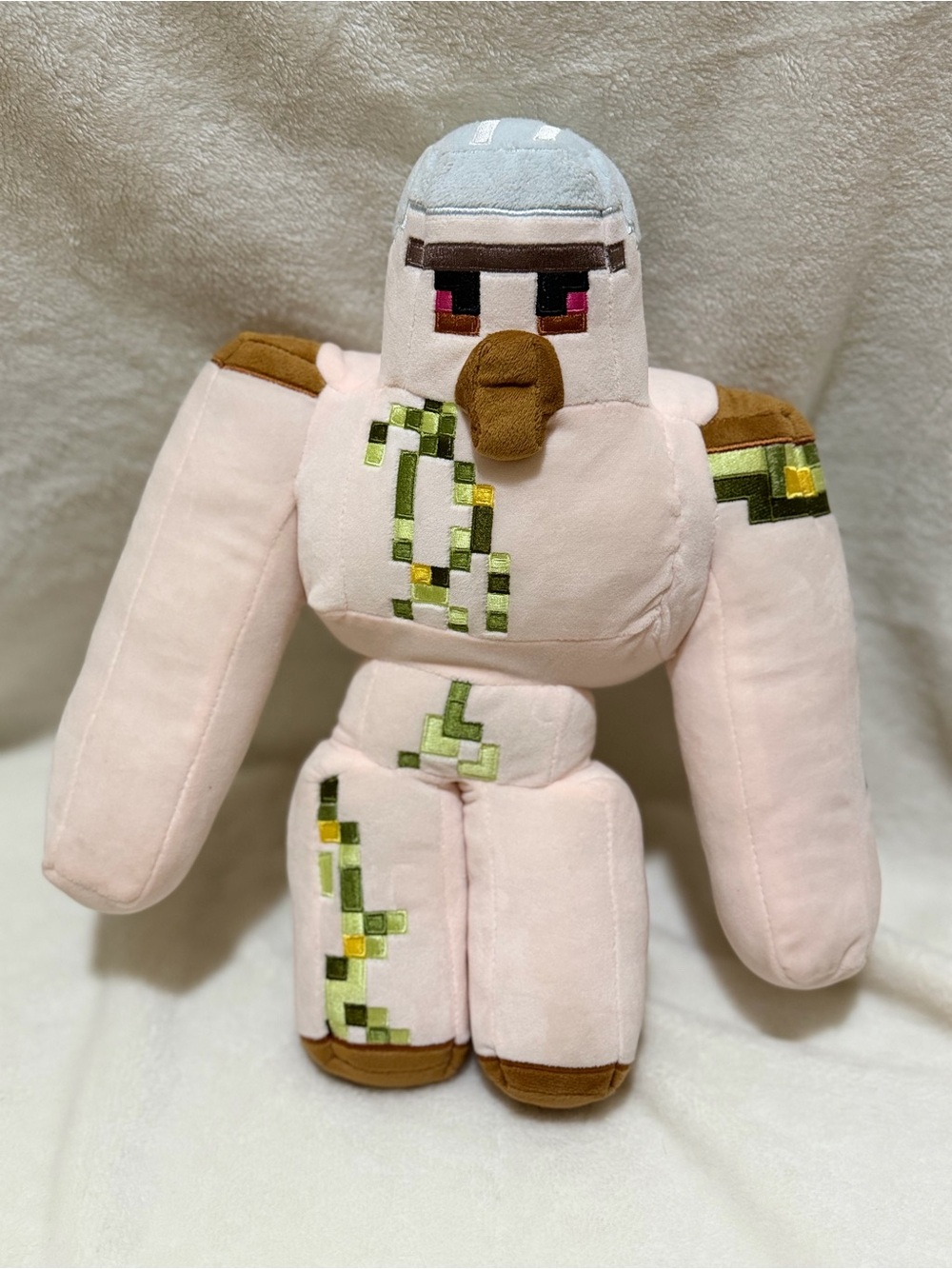 Minecraft Pink Iron Golem Plush Toy - Soft Collectible Figure
